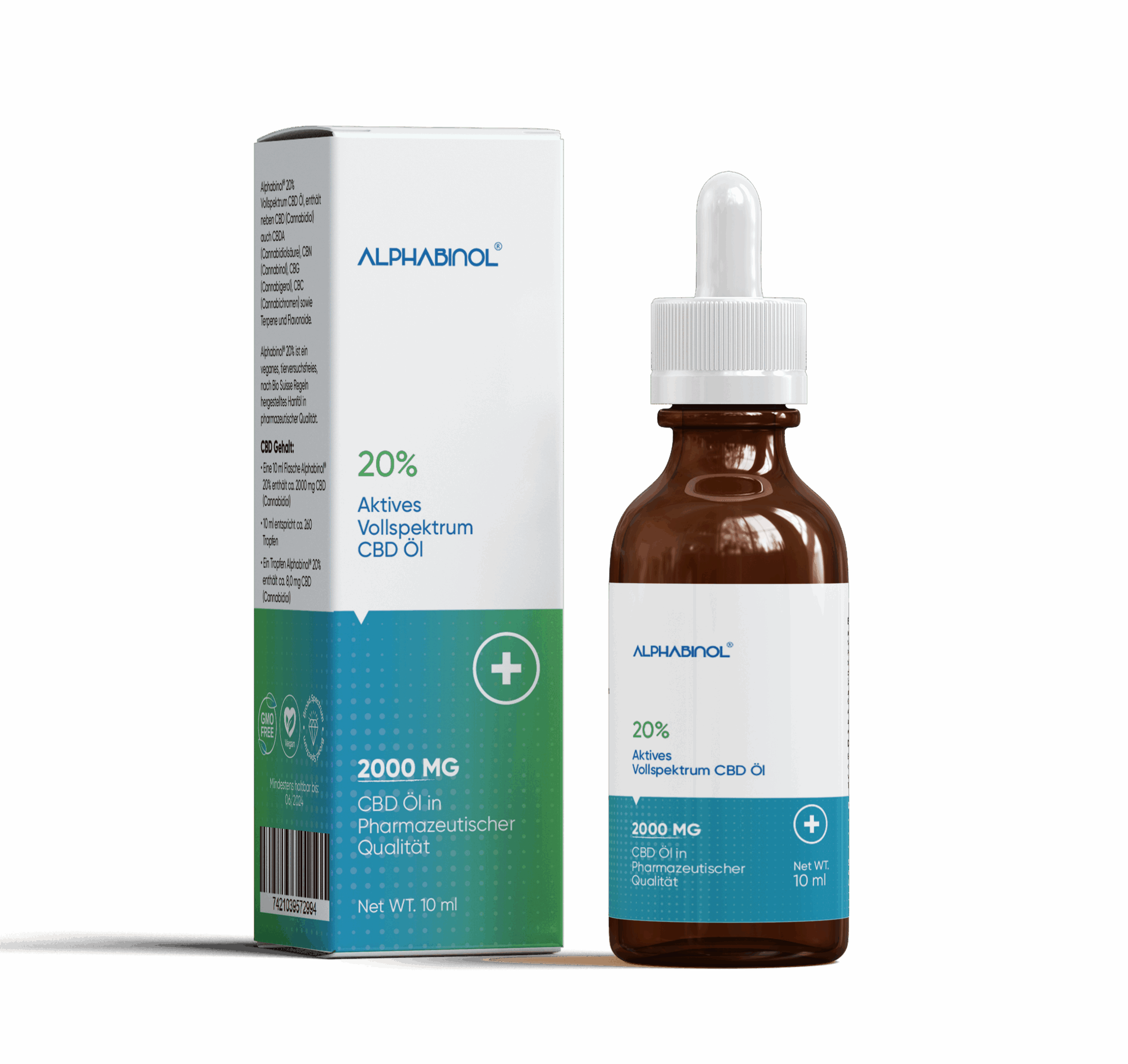 ALPHABINOL® 20% 2000 mg Premium Vollspektrum Öl ALPHABINOL® 20% 2000 mg Premium Vollspektrum Öl