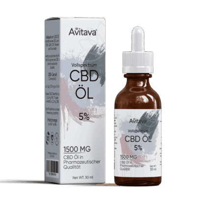 Avitava 5% CBD Öl im Vollspektrum 30 ml