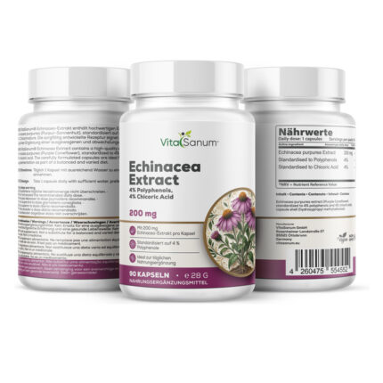VitaSanum® Echinacea-Extrakt – 1 Kapsel Tagesportion mit 200 mg