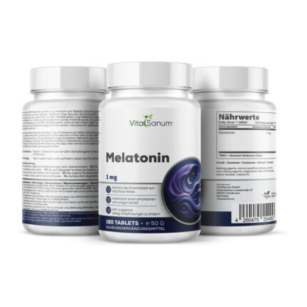 VitaSanum® Melatonin – 1 mg Tagesportion – 180 Tabletten