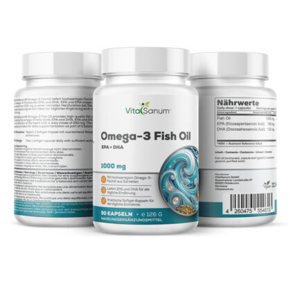 VitaSanum® Omega-3 Fischöl – 1 Softgel-Kapsel Tagesportion