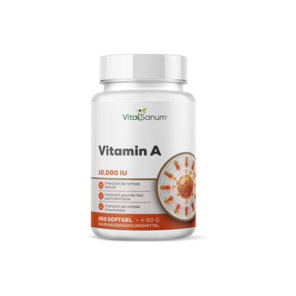 VitaSanum® – Vitamin A – 10.000 I.E. – 250 Softgelkapseln