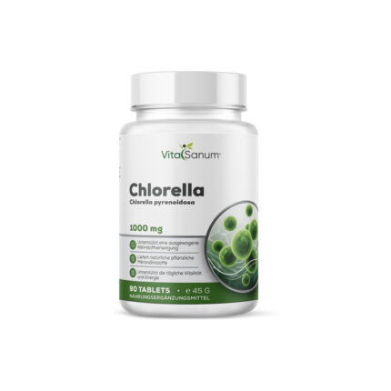 VitaSanum® – Chlorella (Chlorella pyrenoidosa) – 1000 mg Tagesportion – 90 Tabletten