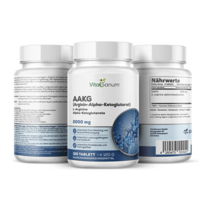 VitaSanum® – AAKG (Arginin-Alpha-Ketoglutarat) 2000 mg – pro Tagesdosis