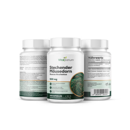 VitaSanum® Stechender Mäusedorn – Ruscus aculeatus – 500 mg – 100 Kapseln