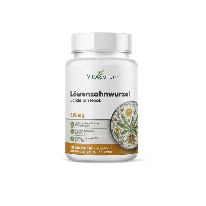 VitaSanum® Löwenzahnwurzel (Taraxacum officinale) – 1.030 mg Tagesportion VitaSanum® Löwenzahnwurzel (Taraxacum officinale) – 1.030 mg Tagesportion