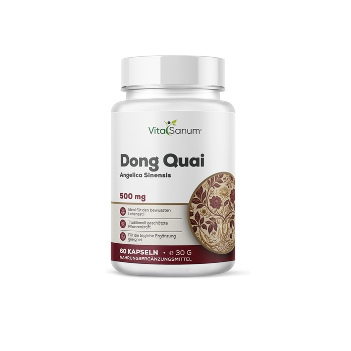 VitaSanum® – Dong Quai (Angelica sinensis) – 500 mg – 60 vegane Kapseln VitaSanum® – Dong Quai (Angelica sinensis) – 500 mg – 60 vegane Kapseln