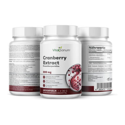 VitaSanum® - Cranberry (Vaccinium Macrocarpon) 300 mg 120 Kapseln