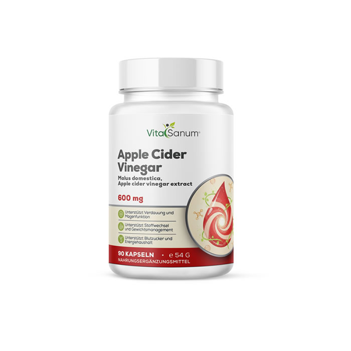 VitaSanum® Apfelessig Extrakt 600 mg (Malus domestica) VitaSanum® Apfelessig Extrakt 600 mg (Malus domestica)