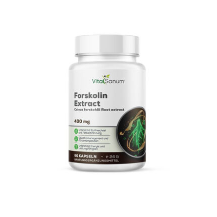 VitaSanum® - Forskolin (Indische Buntnessel) (Coleus Forskohlii) 400 mg 60 Kapseln