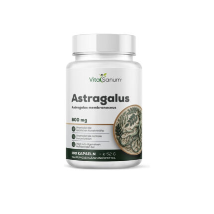 VitaSanum® – Astragalus (Astragalus membranaceus) – 1000 mg Tagesportion – 100 vegane Kapseln