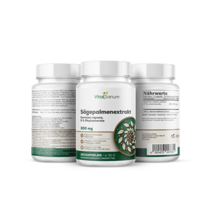 VitaSanum® Sägepalmenextrakt 300 mg – Serenoa repens · 5 % Phytosterole