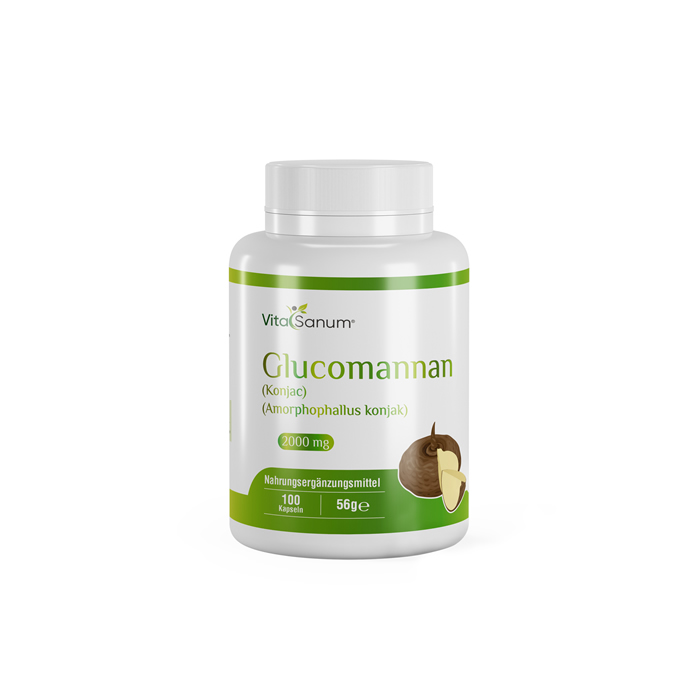 VitaSanum®- Glucomannan (Konjac) (Amorphophallus konjak) 2000 mg 100 Kapseln VitaSanum®- Glucomannan (Konjac) (Amorphophallus konjak) 2000 mg 100 Kapseln