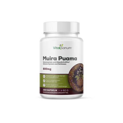 VitaSanum®- Muira Puama (Ptychopetalum olacoides) 600 mg 100 Kapseln