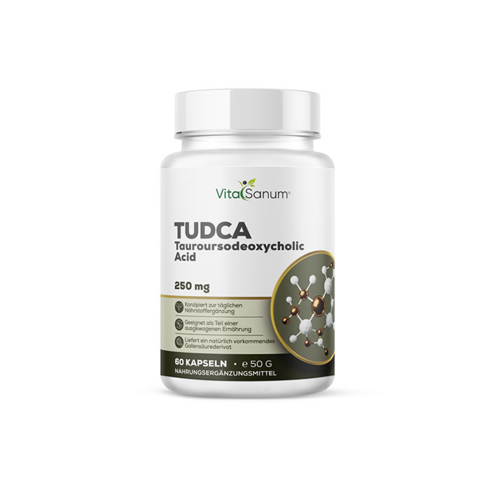 VitaSanum®- TUDCA (Tauroursodeoxycholic Acid) 250 mg 60 Kapseln VitaSanum®- TUDCA (Tauroursodeoxycholic Acid) 250 mg 60 Kapseln