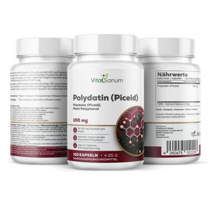 VitaSanum® Polydatin (Piceid) – 1 Kapsel Tagesportion mit 100 mg