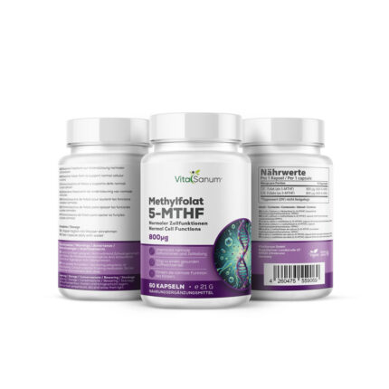 VitaSanum®- Methylfolat 5-MTHF (Folat) 800 µg – 60 Kapseln