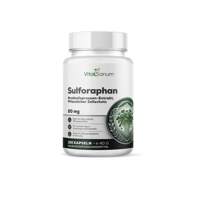 VitaSanum® – Sulforaphan – 400 mg – 100 vegane Kapseln VitaSanum® – Sulforaphan – 400 mg – 100 vegane Kapseln