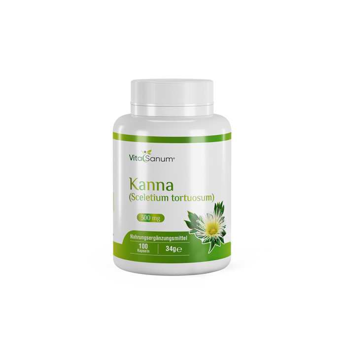 VitaSanum®- Kanna (Sceletium tortuosum) 300 mg 100 Kapseln VitaSanum®- Kanna (Sceletium tortuosum) 300 mg 100 Kapseln