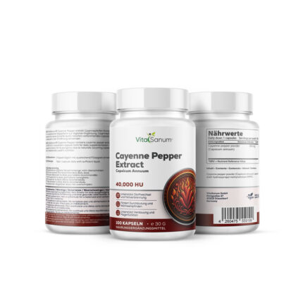 VitaSanum®- Cayennepfeffer (Capsicum annuum) 40 000 HU 300 mg 100 Kapseln