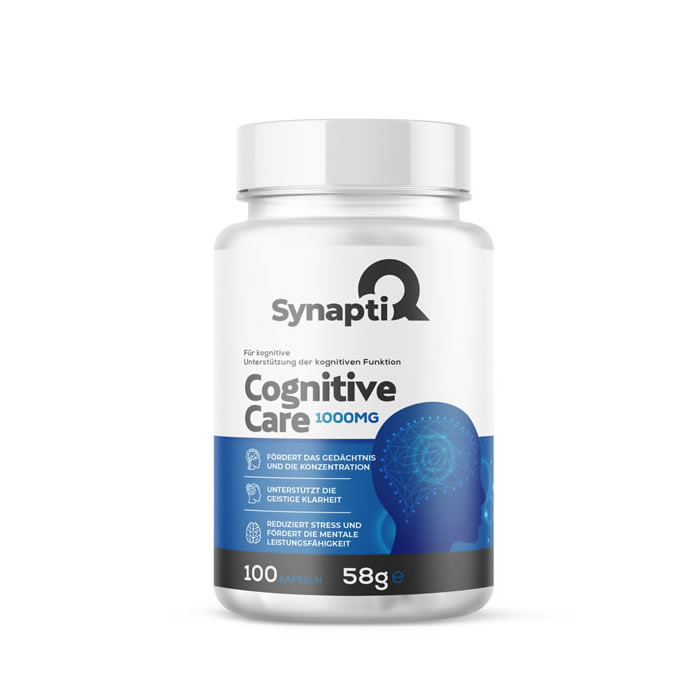 SynaptiQ® - Cognitive Care – Unterstützung der kognitiven Funktion 1000 mg 100 Kapseln SynaptiQ® - Cognitive Care – Unterstützung der kognitiven Funktion 1000 mg 100 Kapseln