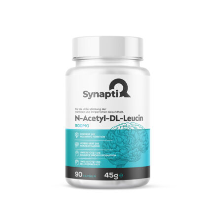SynaptiQ® - N-Acetyl-DL-Leucin - unterstützt die kognitive Funktion 500 mg 90 Kapseln