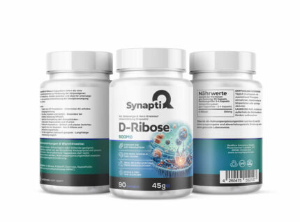 SynaptiQ® D-Ribose – Zellenergie & Herz-Kreislauf-Unterstützung (Kapseln)