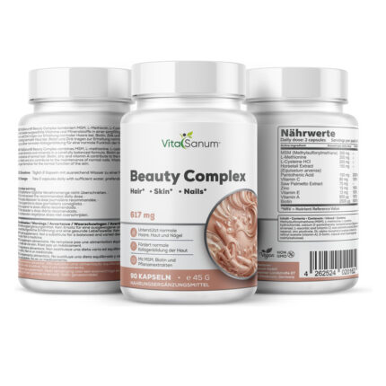 VitaSanum® Beauty Complex – MSM, Biotin, Zink & Vitamin C – 90 Kapseln