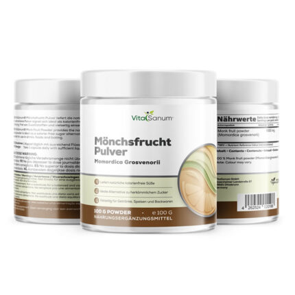 VitaSanum® Mönchsfrucht Pulver – Momordica grosvenorii – 100 g