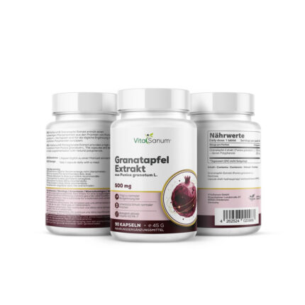 VitaSanum®- Granatapfel Extrakt – 500 mg – 90 Kapseln