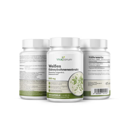 VitaSanum®- Weißes Kidneybohnenextrakt – 500 mg – 120 Kapseln