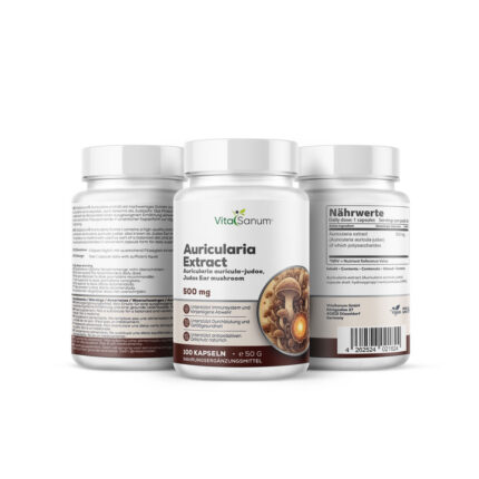 VitaSanum® Auricularia Extrakt (Auricularia auricula-judae) 500 mg – 100 Kapseln
