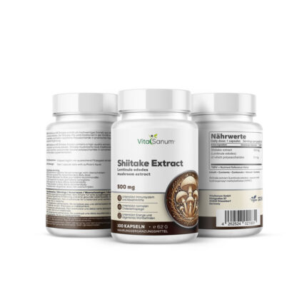 VitaSanum® Shiitake Extrakt (Lentinula edodes) 500 mg – 100 Kapseln
