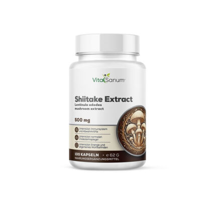 VitaSanum® Shiitake Extrakt (Lentinula edodes) 500 mg – 100 Kapseln
