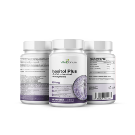 VitaSanum® Inositol Plus – 2542 mg Tagesportion – 120 Kapseln