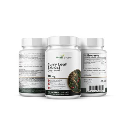 VitaSanum® Curryblatt-Extrakt (Murraya koenigii) + Acerola – 470 mg Curryblatt-Extrakt Tagesportion