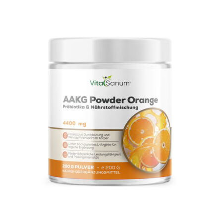 VitaSanum® AAKG Powder Orange – 4400 mg Tagesportion – 200 g