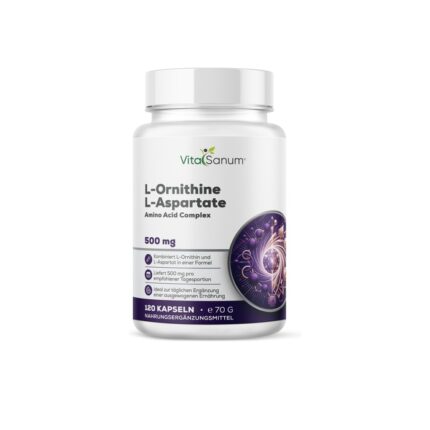 VitaSanum® L-Ornithin L-Aspartat – 2 Kapseln Tagesportion