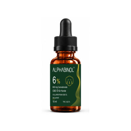 ALPHABINOL® CBD Öl für Hunde 6 % mit Lachsöl